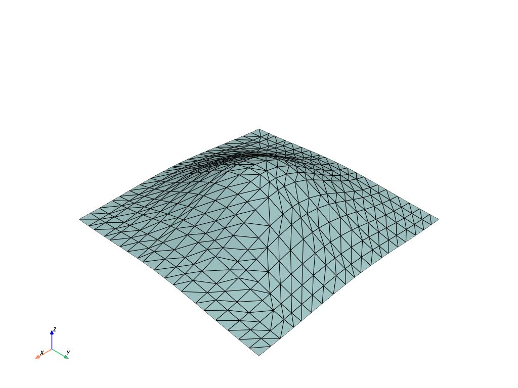 d create tri surface