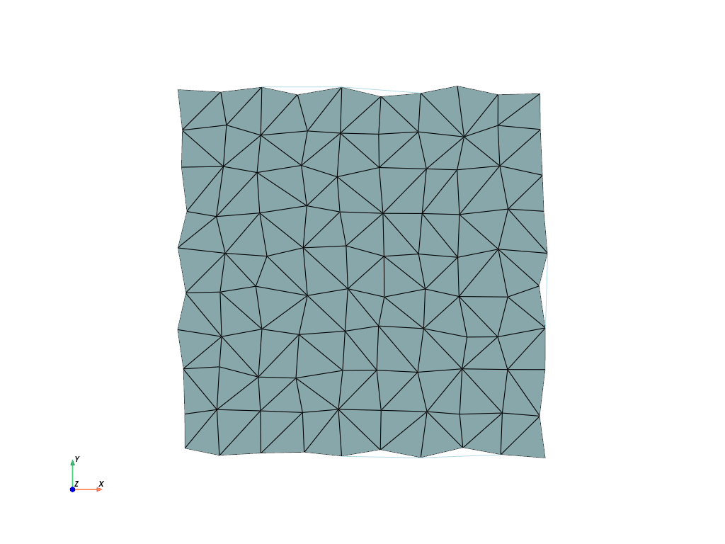 d create tri surface